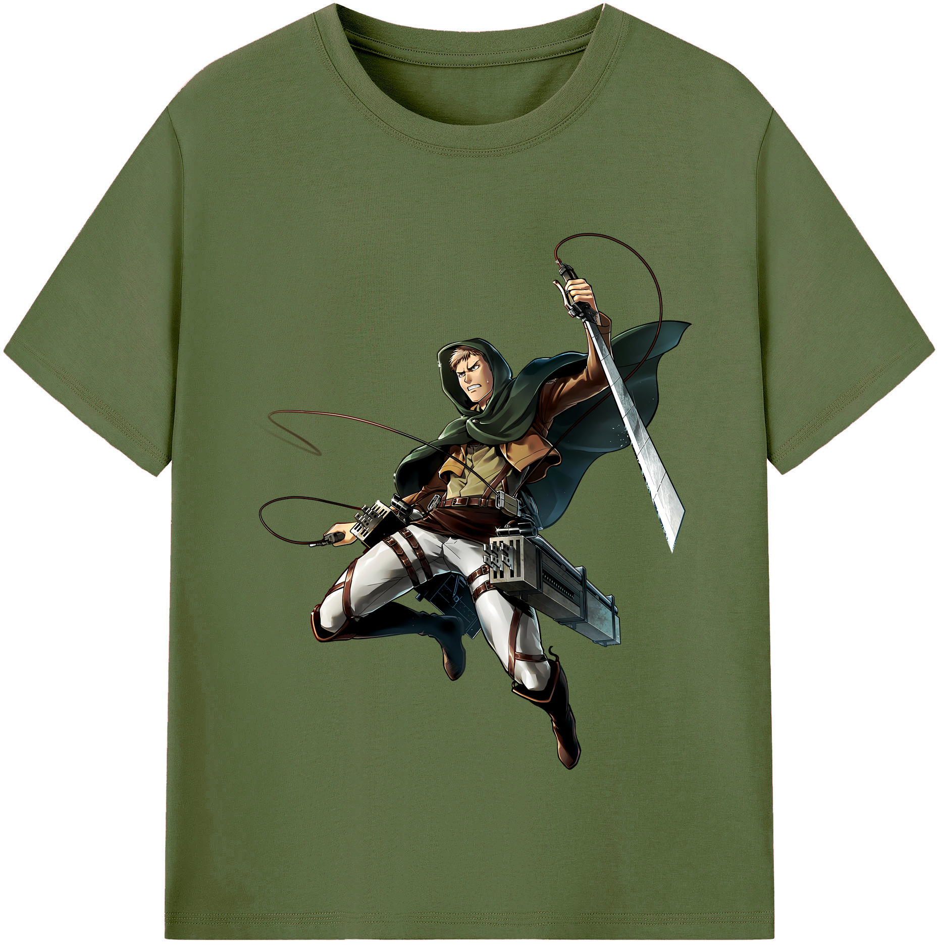 （画像用） 進撃の巨人 Attack on Titan 綿100％半袖Tシャツ（フロントプリント）